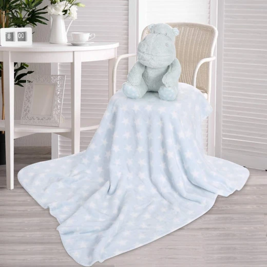 Nova blanket with hippo toy mint 75x100cm single - Nova Home - Image 8