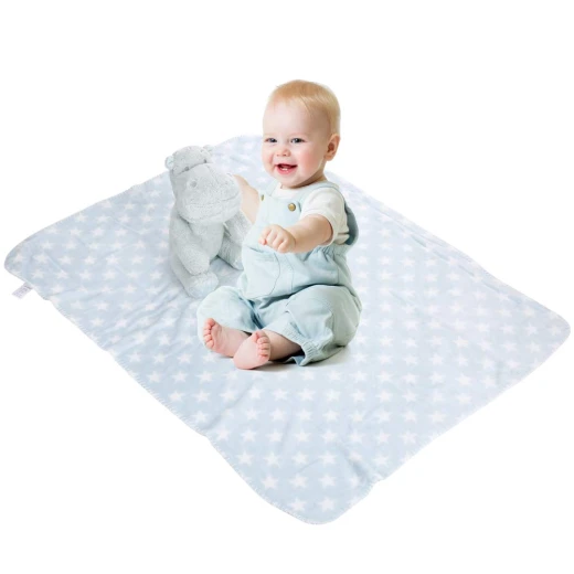 Nova blanket with hippo toy mint 75x100cm single - Nova Home - Image 5