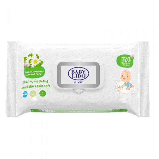 Lido wet wipes baby chamomile 120 sheet - Lido