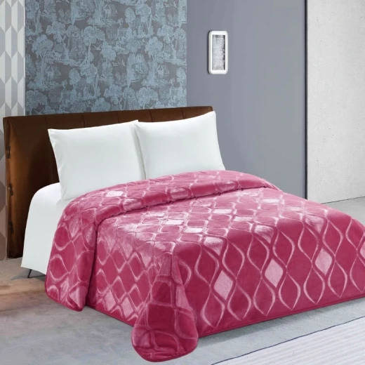 Nova home engraved diamond blanket fuchsia twin size Nova home engraved diamond blanket fuchsia twin size