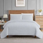 Nova Home "Clip" Jacquard Bedspread Set, Grey Color, Size Twin, 2 Pieses - Nova Home