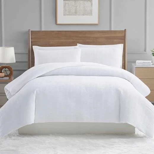 Nova Home "Simply" Crinkled Comforter Set, White Color, Size Queen, 4 Pieses - Nova Home - Image 2