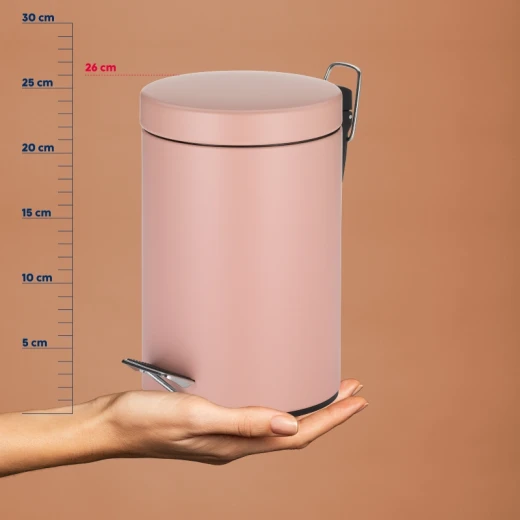 Kela Monaco Waste Pedal Bin Pink Color, 3 Liter - Kela - Image 6