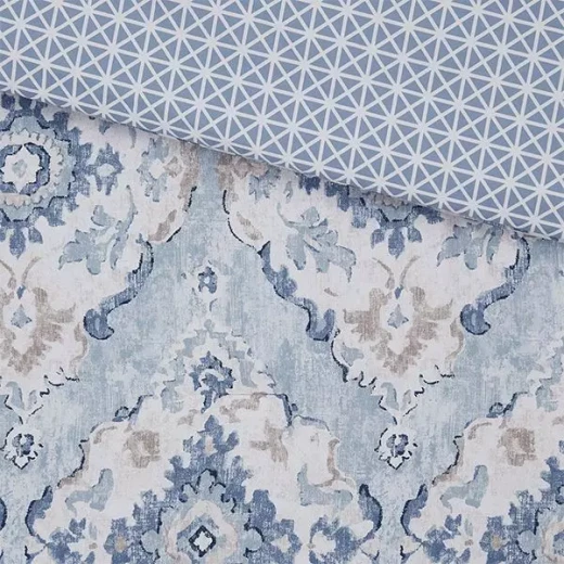 Nova Home "Vienna" Double-Face Printed Comforter, Blue Color, King/Super King, 6 Pieces - Nova Home - Image 6