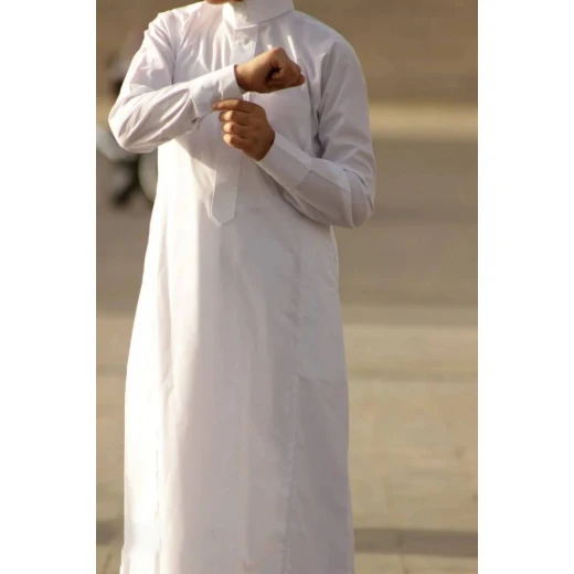 دشداشة ولادي سادة لعمر 6 سنوات - 85 سم - الكنان - Image 2