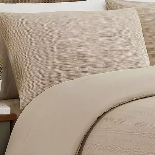 طقم لحاف بنسيج مميز، مفرد/ مفرد و نص باللون البيج ، 3 قطع من نوفا - نوفا هوم - Image 7