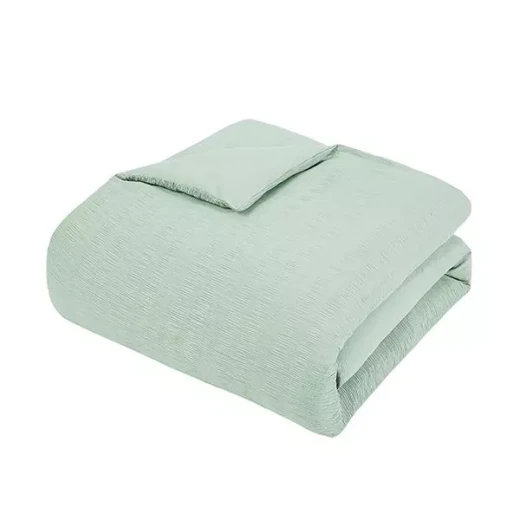 Nova Home Crinkled Comforter Single /Twin Single, Green Color ,3 Pieces - Nova Home - Image 3