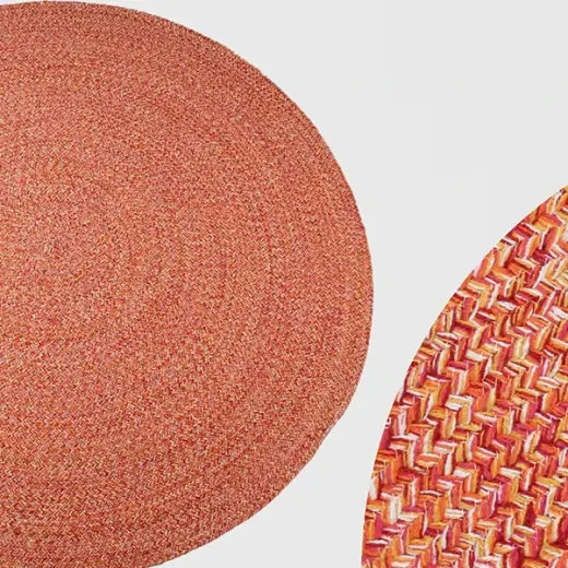 Nova Home Nexa Hand Woven Rug 100% Cotton, Orange Color, 180cm - Nova Home - Image 3