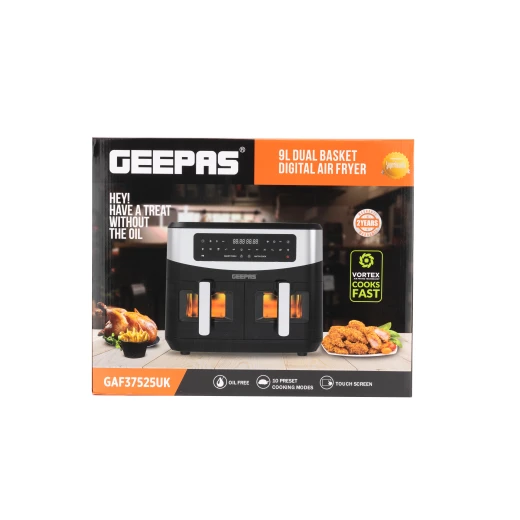 Geepas digital air fryer with vortex air frying technology 9L - GEEPAS - Image 2