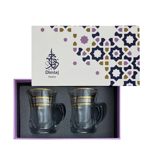 Dimlaj Minerva Set of 2 Pcs Mugs (Gold) - DIMLAJ - Image 2