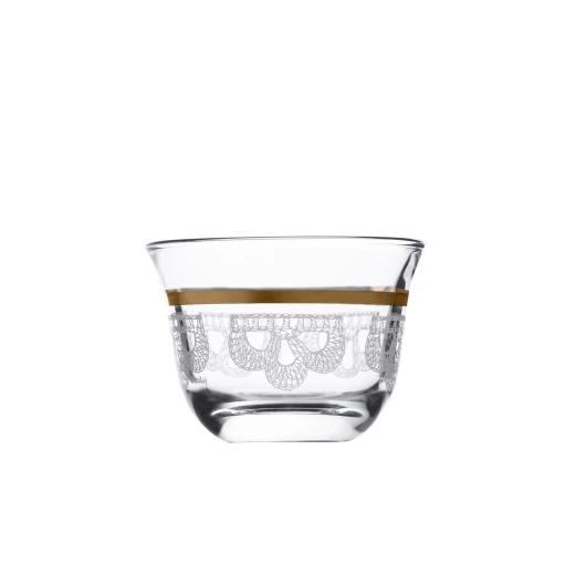 Dimlaj Mood Set of 6 Pcs Arabic Coffee Cups (Gold) Dimlaj Mood Set of 6 Pcs Arabic Coffee Cups (Gold)