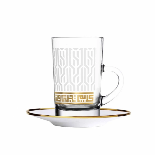 Dimlaj Alexander Set of 6 Pcs Tea Cups (Gold)