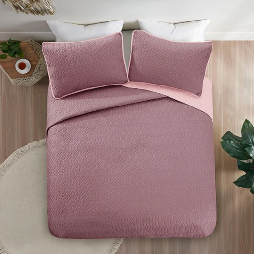 Nova Home Cross Bed Spread Set, Purple and Lilac Color, Twin Size - Nova Home - Image 3