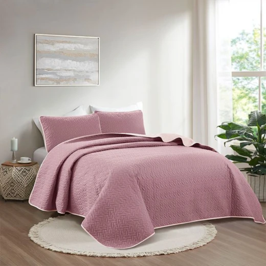 Nova Home Cross Bed Spread Set, Purple and Lilac Color, Twin Size Nova Home Cross Bed Spread Set, Purple and Lilac Color, Twin Size
