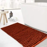 أرضية حمام مصنوعه من قطن, باللون البرتقالي, 50 × 80 سم من نوفا هوم - نوفا هوم