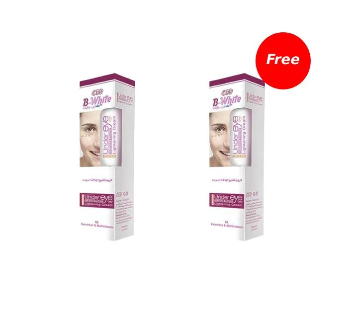 بى-وايت كريم للهالات السوداء للبشرة السمراء 20 جرام من ايفا كوزمتكس 1+1