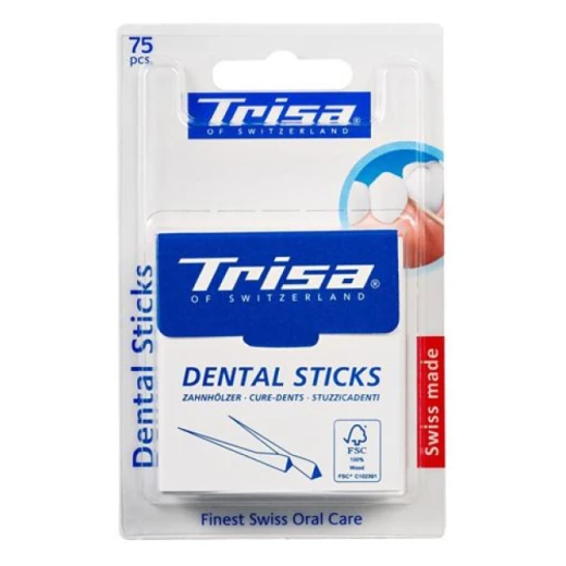 تريسا أعواد أسنان خشبية تريسا أعواد أسنان خشبية