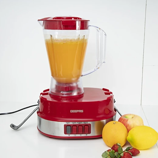Geepas 4 In 1 Food Processor , 800 Watt, Red Geepas 4 In 1 Food Processor , 800 Watt, Red