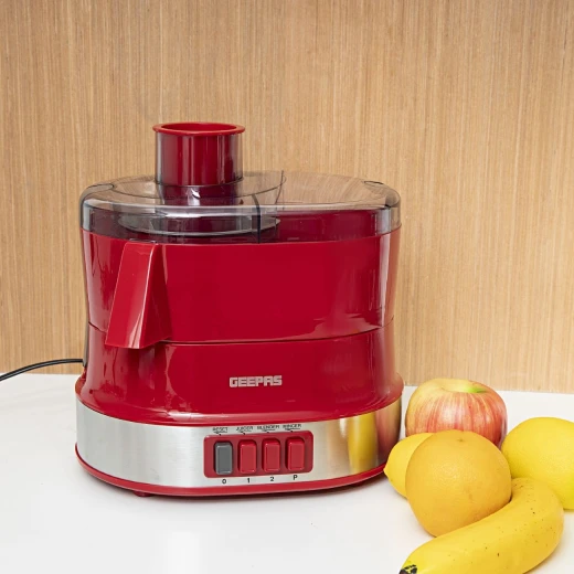 Geepas 4 In 1 Food Processor , 800 Watt, Red - GEEPAS - Image 2