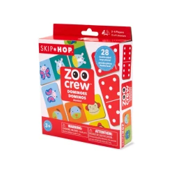 Skip Hop Zoo Crew Dominoes Set Educational Toy for Kids Age 3+ Matching & Counting Skills Development