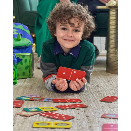 Skip Hop Zoo Crew Dominoes Set Educational Toy for Kids Age 3+ Matching & Counting Skills Development - Skip Hop - Image 3