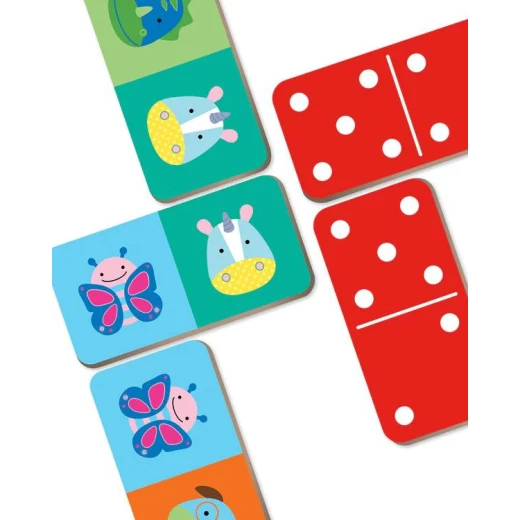 Skip Hop Zoo Crew Dominoes Set Educational Toy for Kids Age 3+ Matching & Counting Skills Development - Skip Hop - Image 4