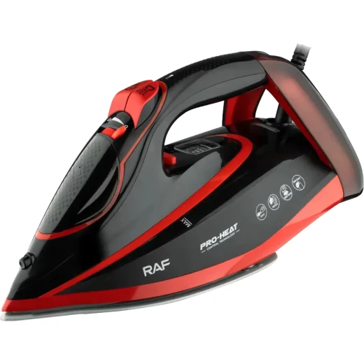 RAF Steam Iron, 2600 Watt, Ceramic Soleplate RAF Steam Iron, 2600 Watt, Ceramic Soleplate