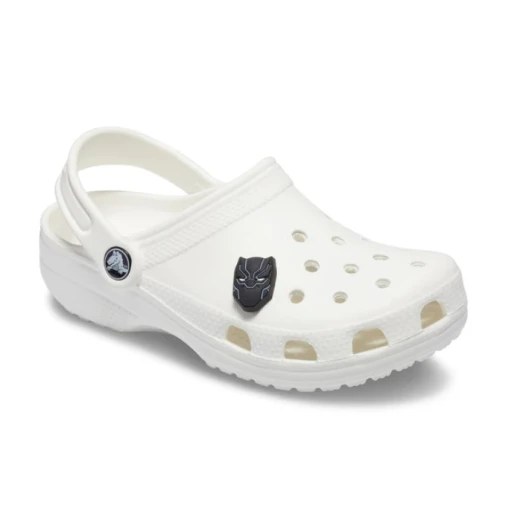 Crocs Jibbitz Symbol Shoe Charms Jibbitz for Crocs, Charm Black Panther, Black - Crocs - Image 2