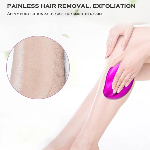 حجر كريستال رازور فيزيكال ماجيك لإزالة الشعر, باللون الزهري - Image 3