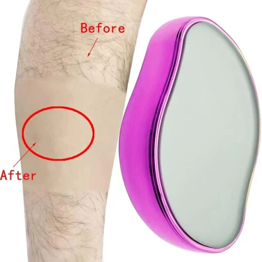 حجر كريستال رازور فيزيكال ماجيك لإزالة الشعر, باللون الزهري - Image 8