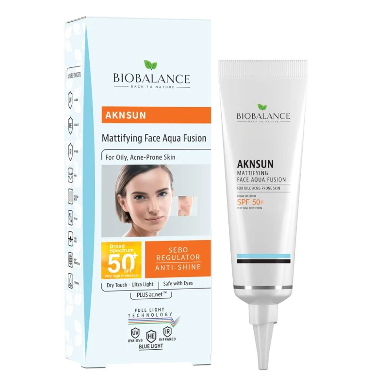 Bio Balance Aknsun Mattifying Aqua Fusion SPF 50 Dry Touch - 40 ml - Bio Balance