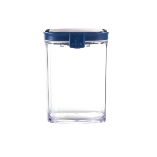 Vague Square Airtight Food Container Jar 700 ml, Blue Vague Square Airtight Food Container Jar 700 ml, Blue
