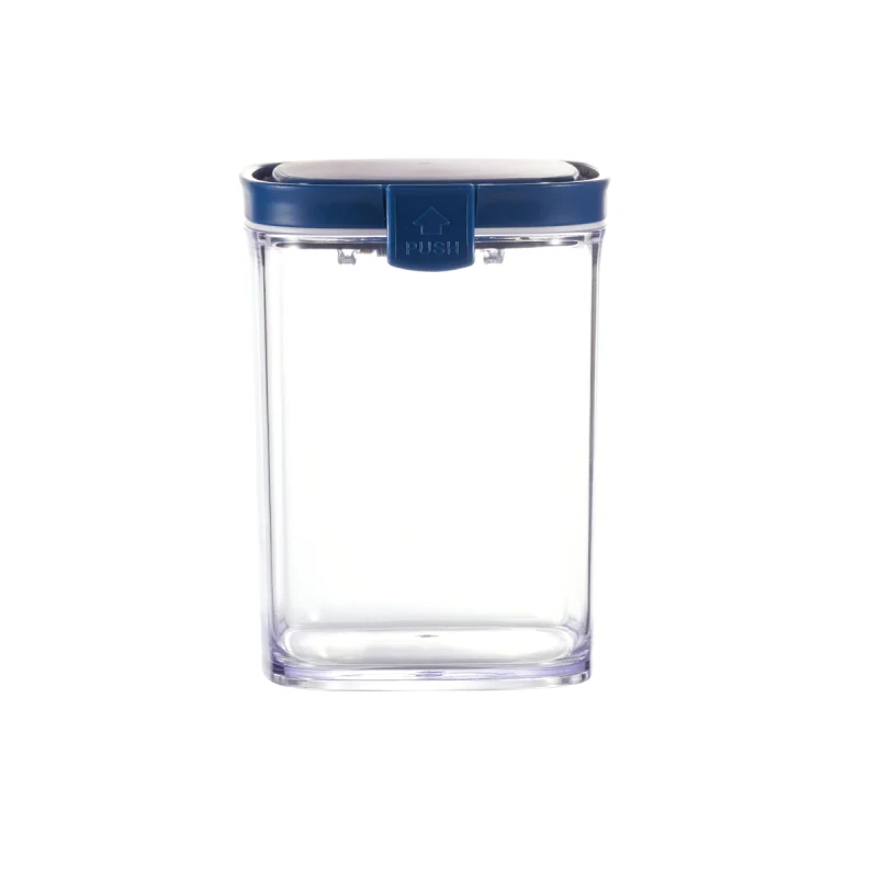 Vague Square Airtight Food Container Jar 700 ml, Blue - Vague