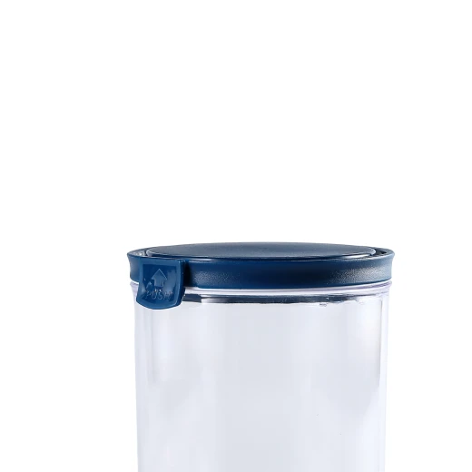 Round Airtight Food Container Jar 390 ml Blue - Vague - Image 3