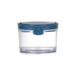 Vague Round Airtight Food Storage Jar 250ml High-Quality Plastic Blue Ideal for Food Storage Available in Multiple Colors - Vague