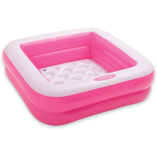Intex - Inflatable Square Pool, Pink Intex - Inflatable Square Pool, Pink
