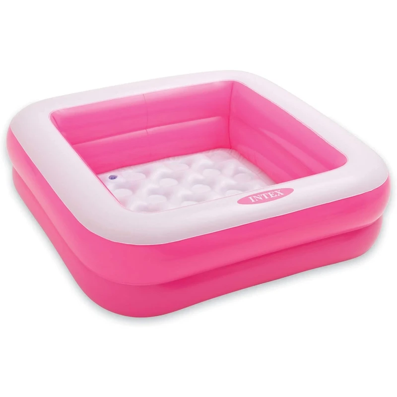 Intex - Inflatable Square Pool, Pink - Intex