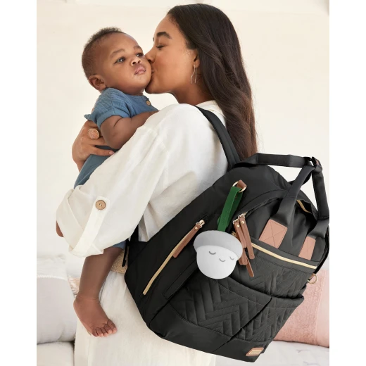 Suite By Skip Hop 6-In-1 Diaper Backpack Set, Black - Skip Hop - Image 2