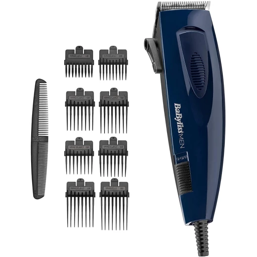 BaByliss E695E Professional Hair Trimmer with Adjustable Combs 3-25mm Precision Electric Hair Clipper for Men & Stylists, Blue BaByliss E695E Professional Hair Trimmer with Adjustable Combs 3-25mm Precision Electric Hair Clipper for Men & Stylists, Blue