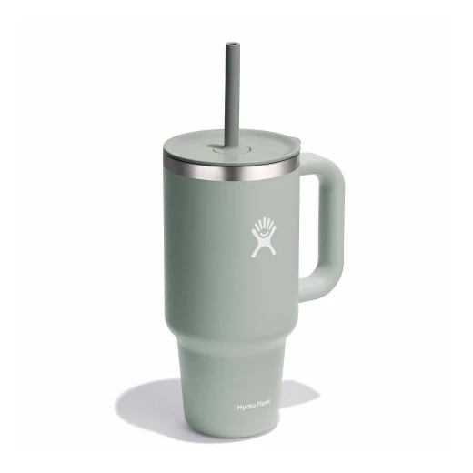 Hydro Flask - Travel Tumbler 946 ml (32 oz) with Closable Press-In Straw Lid, AGAVE - Hydro Flask - Image 5