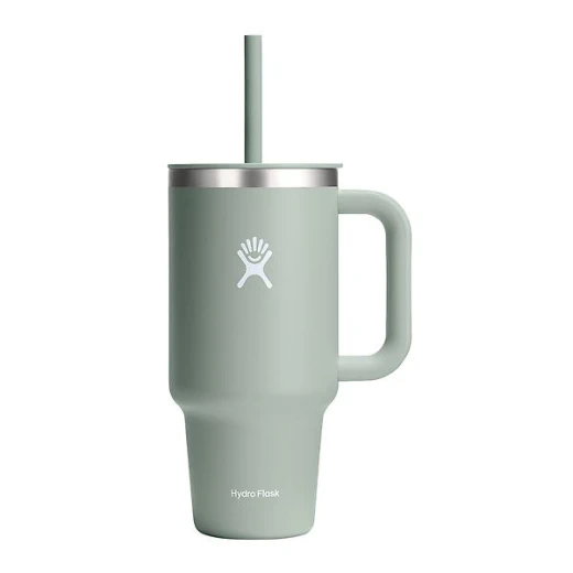 Hydro Flask - Travel Tumbler 946 ml (32 oz) with Closable Press-In Straw Lid, AGAVE Hydro Flask - Travel Tumbler 946 ml (32 oz) with Closable Press-In Straw Lid, AGAVE