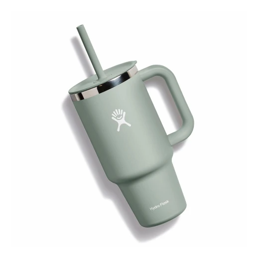 Hydro Flask - Travel Tumbler 946 ml (32 oz) with Closable Press-In Straw Lid, AGAVE - Hydro Flask - Image 2