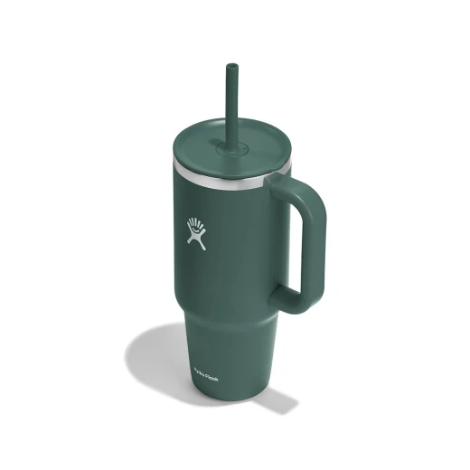 Hydro Flask - Travel Tumbler - Thermal Mug 1180 ml (40 oz) with Lockable Press-in Straw Lid, FIR - Hydro Flask - Image 2