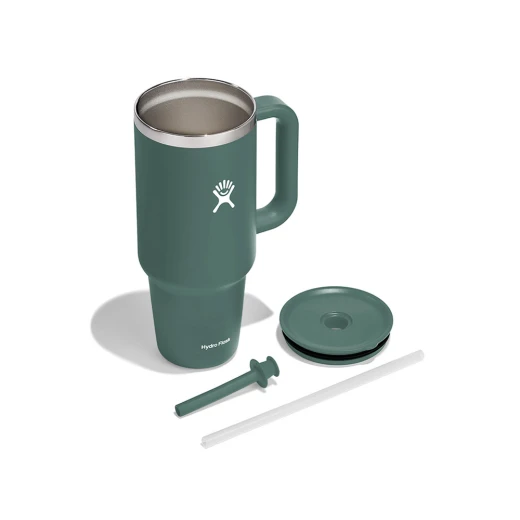 Hydro Flask - Travel Tumbler - Thermal Mug 1180 ml (40 oz) with Lockable Press-in Straw Lid, FIR - Hydro Flask - Image 6