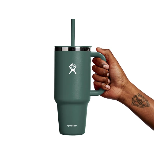 Hydro Flask - Travel Tumbler - Thermal Mug 1180 ml (40 oz) with Lockable Press-in Straw Lid, FIR - Hydro Flask - Image 3