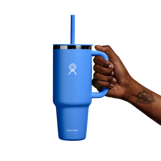 Hydro Flask - Travel Tumbler - Thermal Mug 1180 ml (40 oz) with Lockable Press-in Straw Lid, CASCADE - Hydro Flask - Image 2