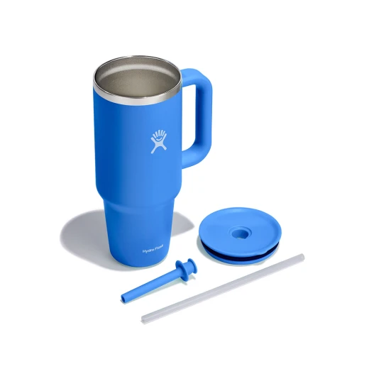 Hydro Flask - Travel Tumbler - Thermal Mug 1180 ml (40 oz) with Lockable Press-in Straw Lid, CASCADE - Hydro Flask - Image 5