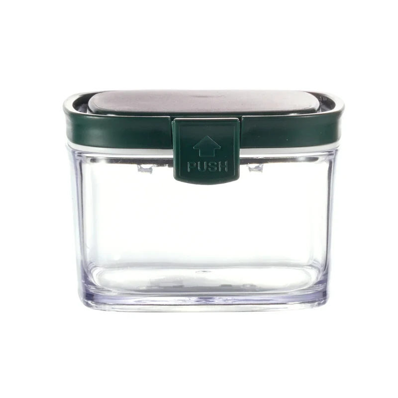 Square Airtight Food Container Jar 300 ml Green - Vague