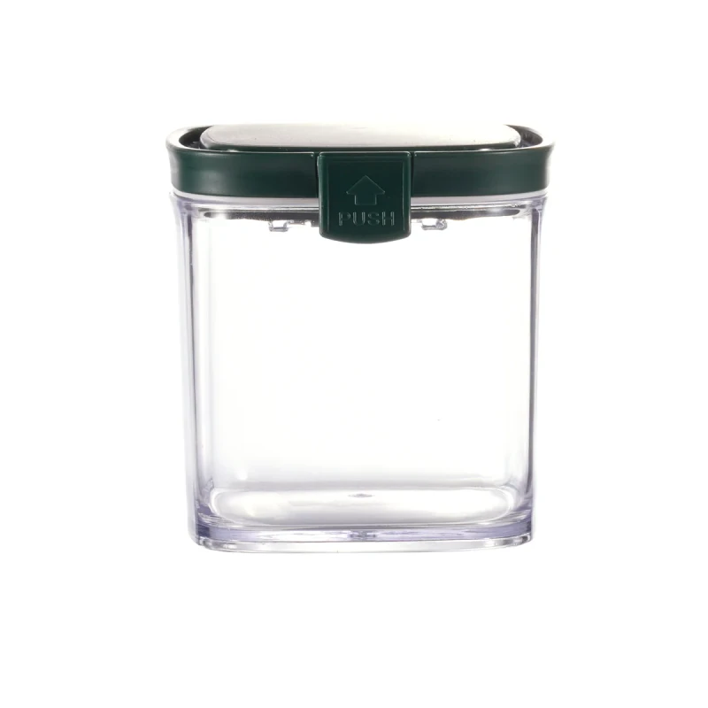 Vague Square Airtight Food Container Jar 500 ml Green - Vague