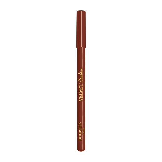 قلم تحديد الشفاه Bourjois Velvet Contour رقم 12 بني بلمسة نهائية مطفية كريمية مكياج شفاه يدوم طويلاً - بورجوا - Image 4
